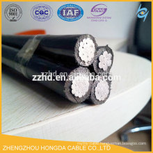 aerial cable with messenger wire abc overhead twisted cable